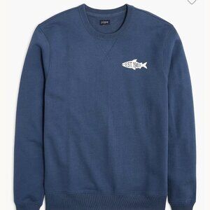 J. Crew Factory Cotton 1983 fish sweatshirt • size medium • CD794